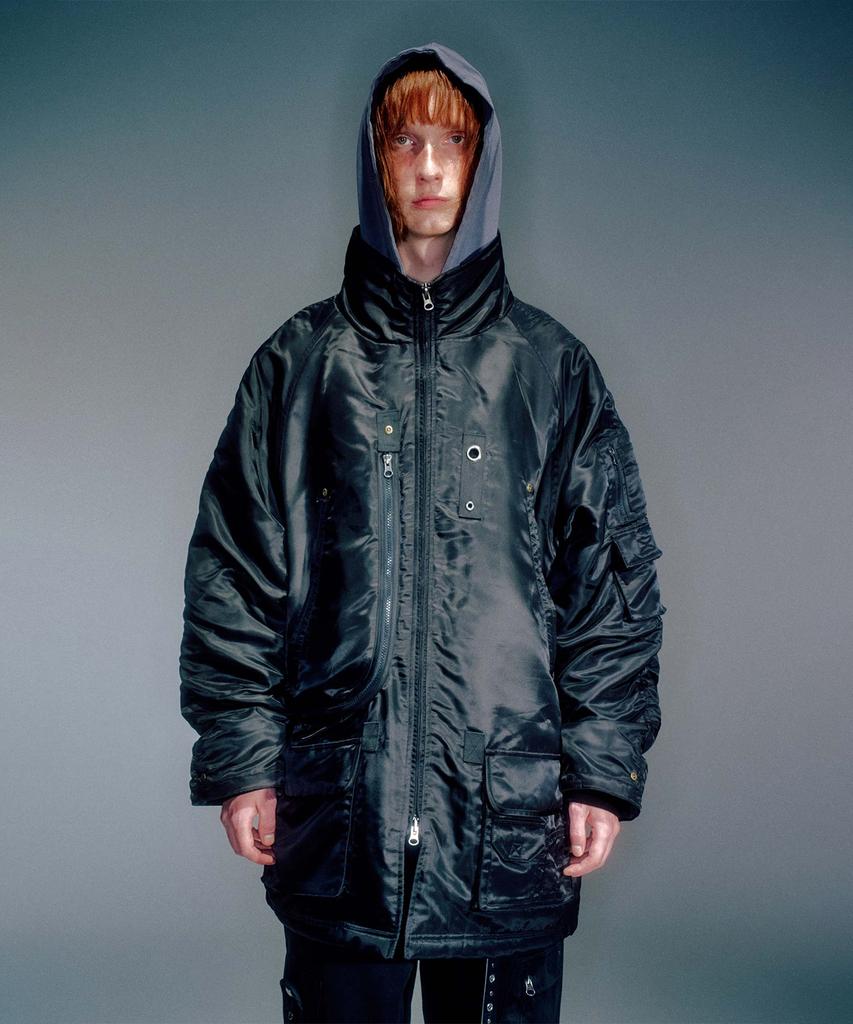 Vacant Archive Men Peter Military Parka Jumper Black