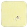 Chiikawa Grass Pattern Towel 27108001 25cm W X 25cm H Women's Handkerchief, (27108001B), Yellow, Approx.