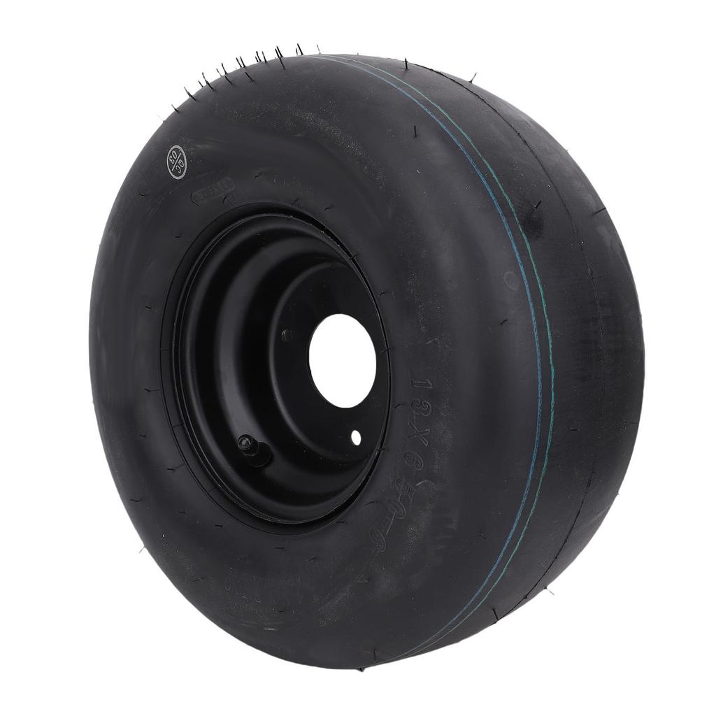 13x6.50 6 Tire Wheel Puncture Proof 6in Tubeless Tire with Rim for Garden Tractor Rider Mower ATV UTV Quad Off Road Go