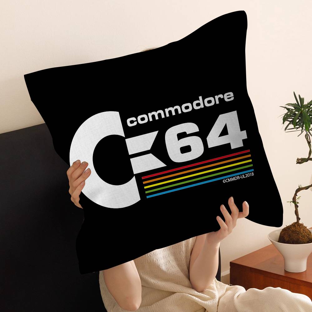 CCommodore Logo Pillow Gift Home Office Decoration Pillow Bedroom Sofa Car Cushion CoverPillow Case