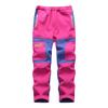 Fashion Waterproof Boy Girl Kids Pants Warm Trousers Sporty Climbing Leggings Children Patchwork Soft Shell Outfits Autumn