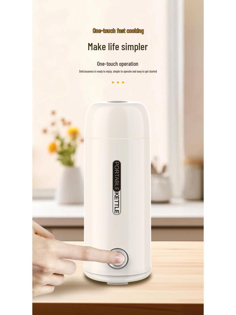 Portable Stainless Steel Rapid Boil Travel Kettle with Anti-Dry-Burn