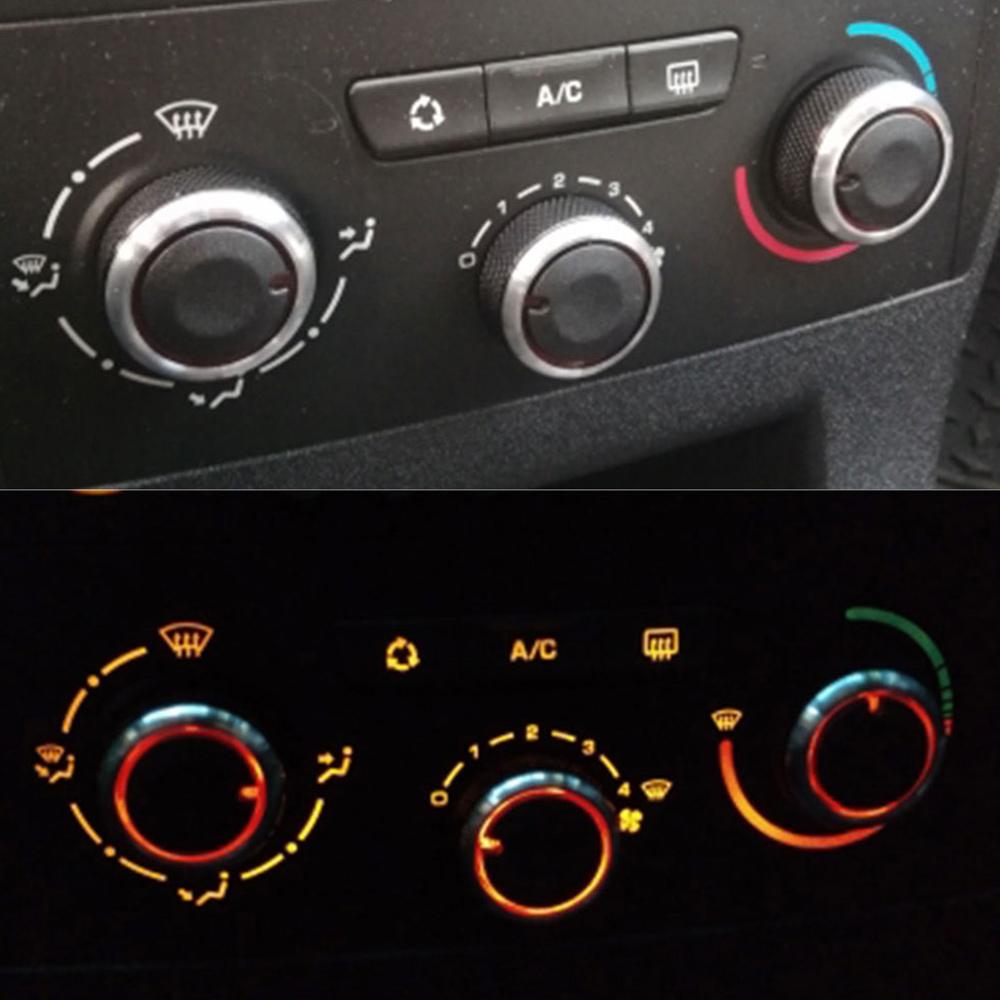 Ручка кондиционера автомобиля из алюминиевого сплава, кнопка переключения управления нагревом переменного тока для Peugeot 307 CITROEN C4 C-TRIOMPHE, аксессуары