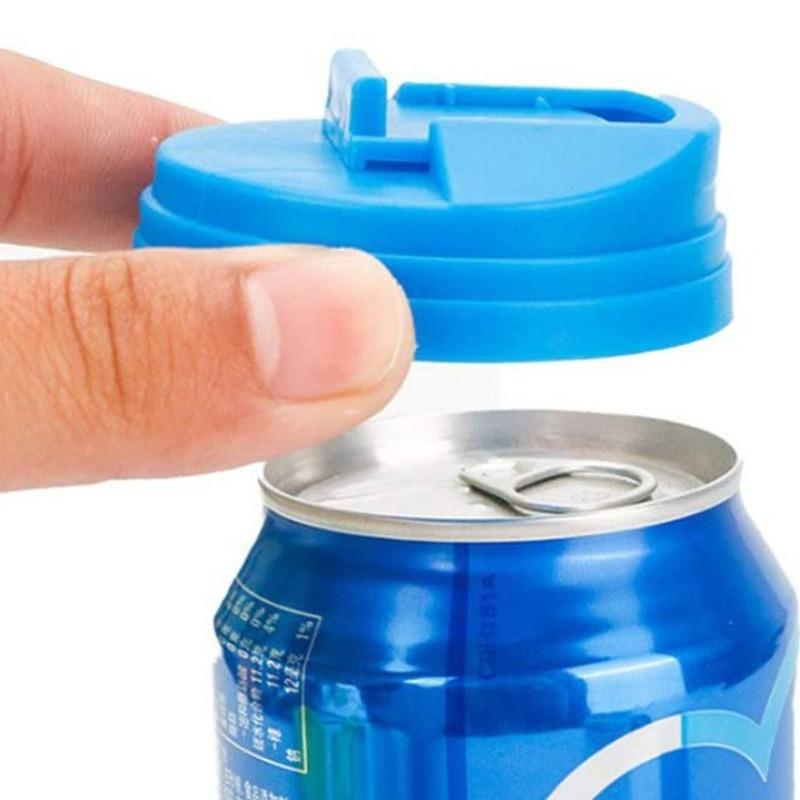 Крышки для банок с напитками Многоразовые крышки для бутылок Пластиковые герметичные крышки для напитков Многоцветные бутылки для газированной воды Аксессуары