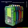 Portable Double-layer Double-sided Waterproof Fishing Lure Box for Small Accessories.