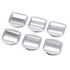 6Pcs Metal Slider Buckles Ribbon Adjustment for Belt Strap Bag Accessories