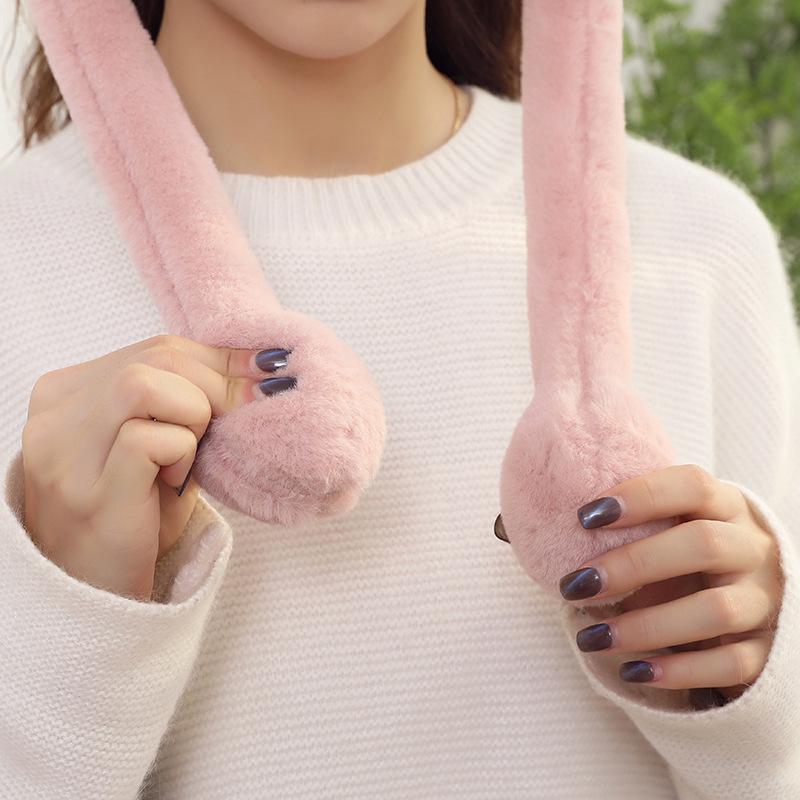 Креативные плюшевые наушники с кроличьими ушками