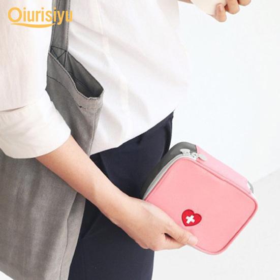Mini Outdoor First Aid Kit Bag Travel Portable Medicine Organizer Emergency Kit Happy Living