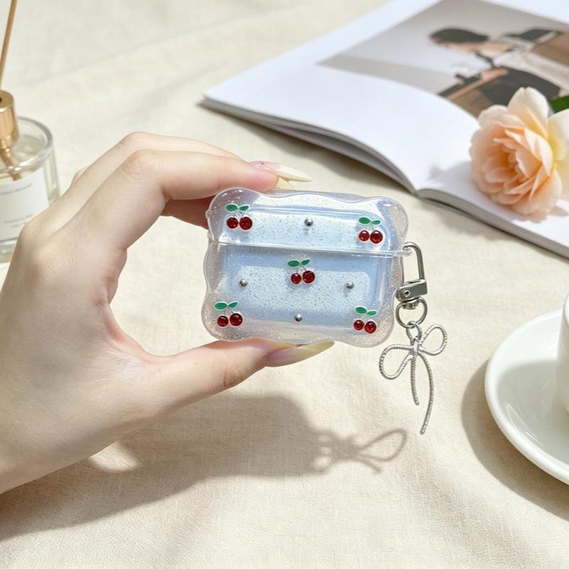 Epoxy red cherry for AirPods 1 /1 protective cover AirPods /pro1 generation Apple earphone protection