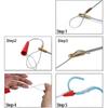 5pcs Fish Tape Fastener, Universal Wire Pull Cable Puller Puller Tool Cable Insertion and Extraction Tools