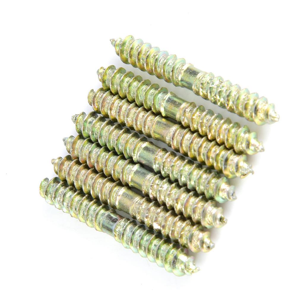 20pcs 5*40mm Dowel Screw Woodworking Furniture Connector Double Ended Screw