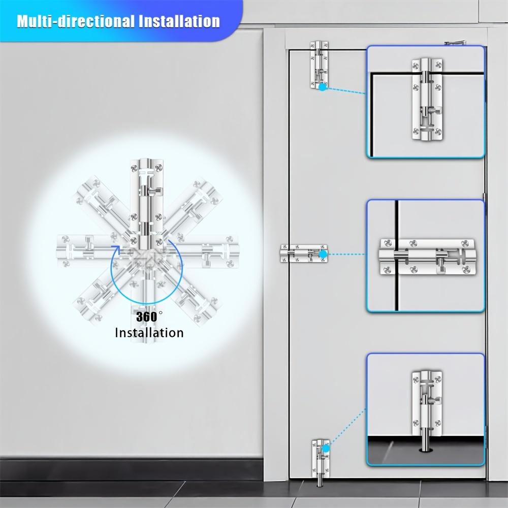 6 шт., скользящий замок, премиальная защелка для бочонка, утолщенный дверной болт, замок, скользящий болт, защелка с 36 винтами, замок из нержавеющей стали, скользящая защелка, скользящие замки
