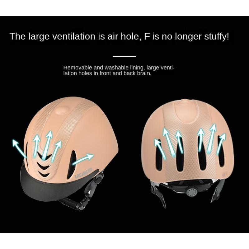 Сверхлегкий шлем для взрослых и детей, регулируемый шлем для верховой езды, рыцарская шляпа со съемными полями, снаряжение для лошади