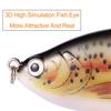 Fishing Lure Artificial ABS Plastic Life-like Swim Baits Crankbaits Hooks Lure for Bass Carp Fishing