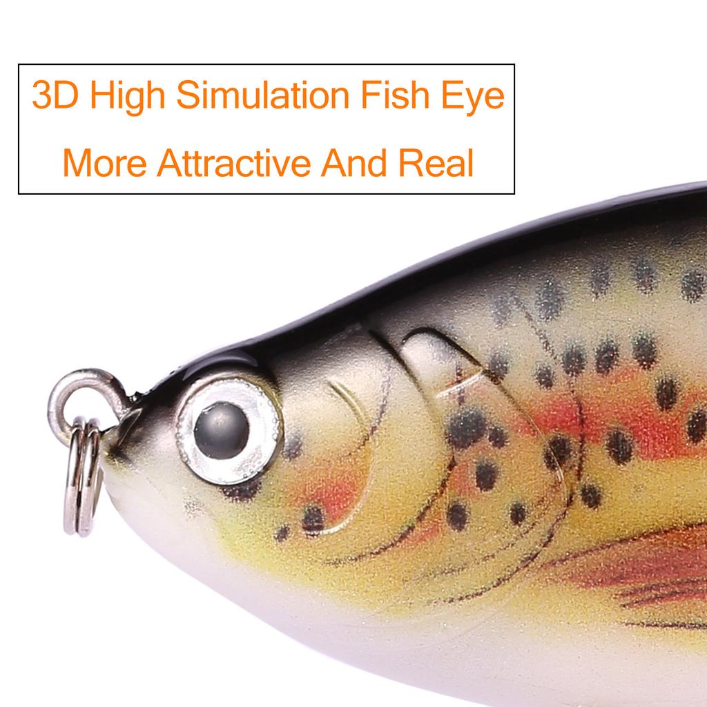 Fishing Lure Artificial ABS Plastic Life-like Swim Baits Crankbaits Hooks Lure for Bass Carp Fishing