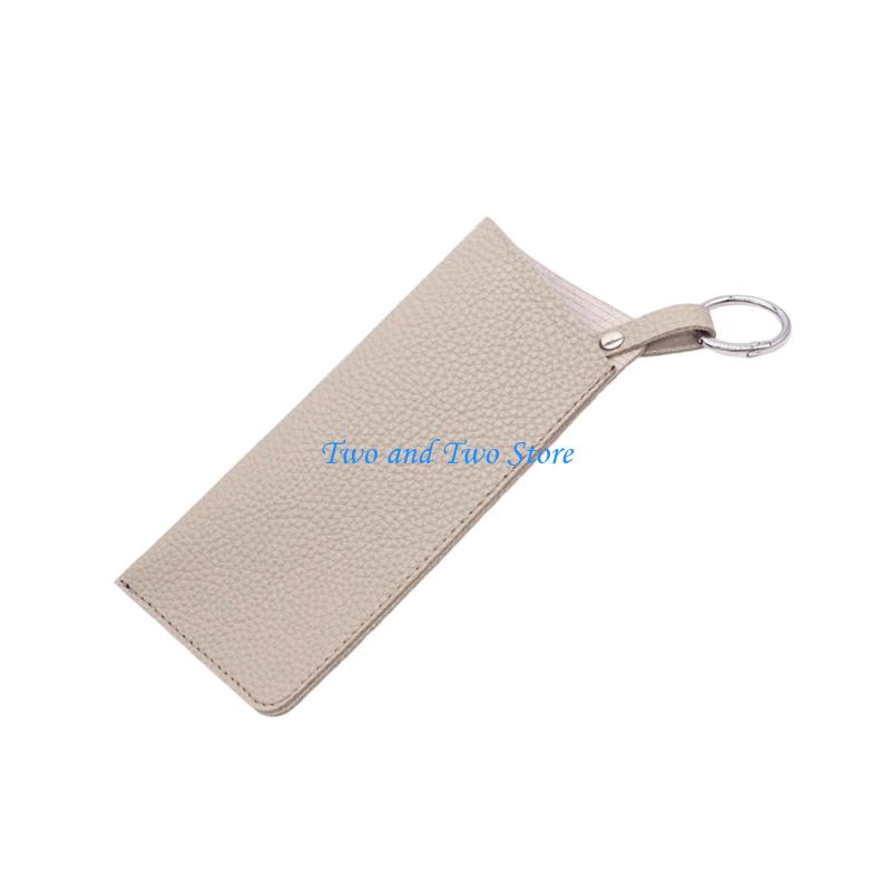 HX6F Many Purpose Eyewears Pouchs Lightweight PVC Materials Hanging Hook Protective Lining