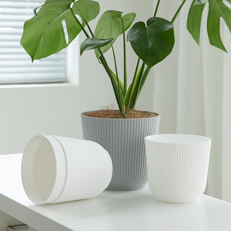 Lilang Poreless Resin Plastic Solid Flower Pot