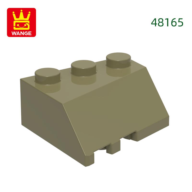 Нетоксичный 52 шт./лот 48165 Клин 3x3 Наклонный вправо Совместимый с Блоком Moc Цвет Городские Аксессуары Детали
