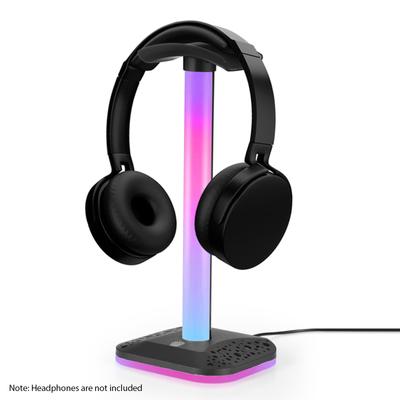 Подставка для наушников RGB-подсветка для настольного ПК Игровая гарнитура Нижняя противоскользящая поддержка дисплея гарнитуры