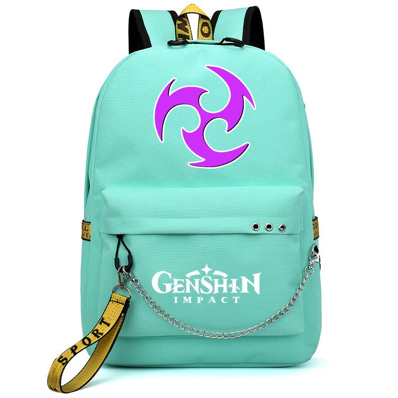 Аниме Genshin Impact рюкзак Usb порт школьная сумка 3D узор рюкзак студент-подросток школьная книга путешествия ноутбук Mochilas