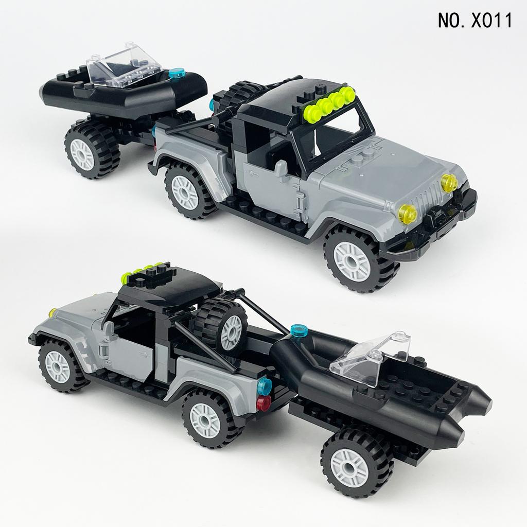 X011 Tomahawk Пикап Модель автомобиля из мелких частиц Детские строительные блоки Игрушки