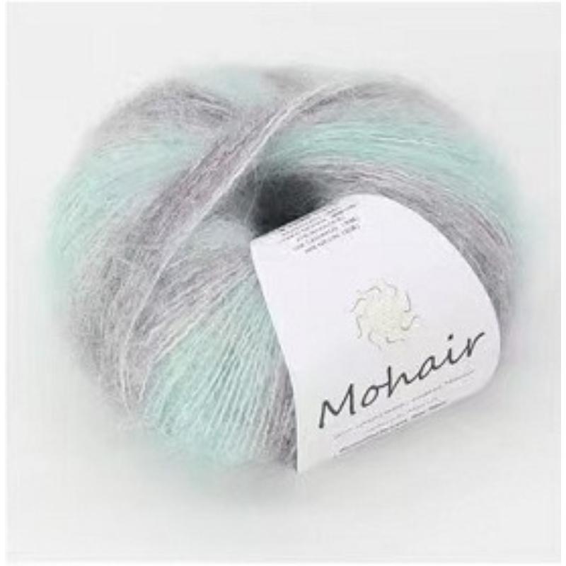 Цветной градиентный мохер 25 г ручная работа своими руками тканая готовая к носке шарф шапка шерстяная пряжа лидер окрашенная мохеровая пряжа