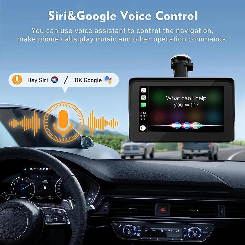 7inch Universal Automotive Car Radio Multimedia Video Player Wireless Apple Carplay Android Auto Touch Screen Bluetooth Rearcam
