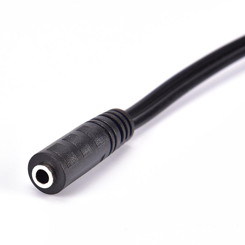 2-Rca штекер на 3,5 мм гнездовой Aux аудио разъем для наушников переходной кабель