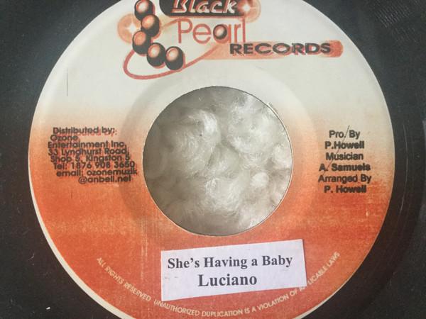 7-дюймовая пластинка LUCIANO - She Is Having A Baby NONE Черный Жемчуг Rec Ямайка Регги, Ска и Даб Б/у