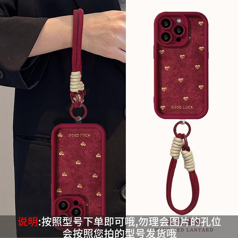 Love bow lanyard подходит для Apple 11 Новогодний чехол для мобильного телефона iphone11promax матовый силикон 11 женщины