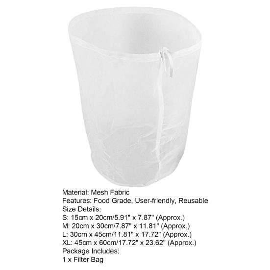 Фильтр-мешок термостойкий с кулиской тканевый для пива домашнего приготовления вино инструменты для DIY