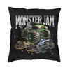 Модная Наволочка для Подушки Монстр-Трак Monster Jam Декор Дома Индивидуальная Квадратная Наволочка 40x40 см Наволочка для Дивана