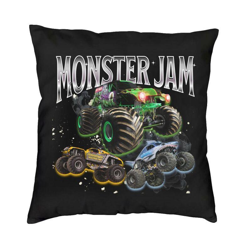Чехол на подушку Monster Jam Grave Digger Монстр-трак 40x40 см Декоративный чехол для декоративной подушки с 3D-печатью для дивана, двусторонний