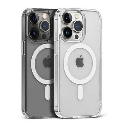 Магнитный прозрачный чехол для APPLE iPhone 16 15 14 13 12 11 Pro Max Plus XS Max XR 7 8 16e Беспроводная зарядка совместима с Magsafe