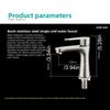 Rust-proof Single Cold Basin Sink Faucet Anti-Leakage Lavatory Vanity Sink Tap  Toilet Diverter