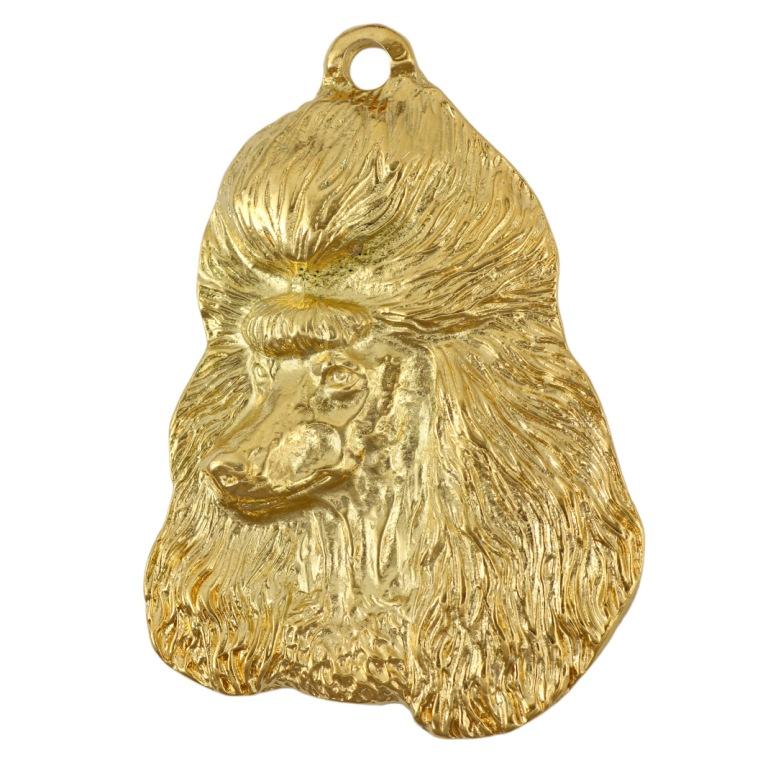 Poodle - Dog necklace in gift box, gold-plated pendant for dog fan, striking jewellery by Art-Dog