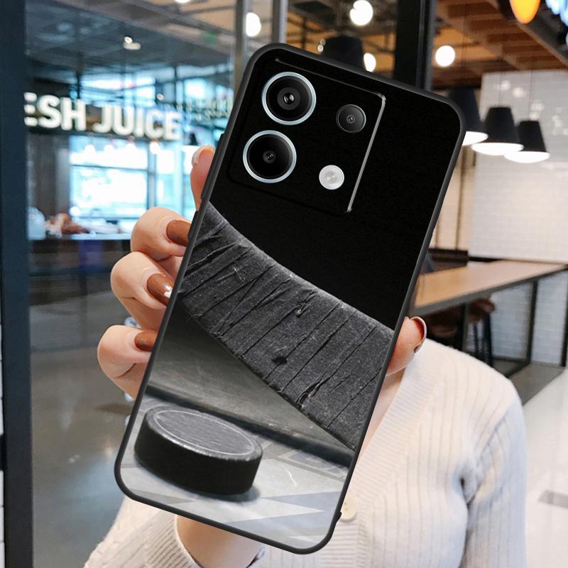 Чехол для телефона Xiaomi Redmi Note 11 9 10 12 13 14 15 Pro Plus Redmi 15 15C 10C 12C 13C 14C с рисунком клюшки и шайбы