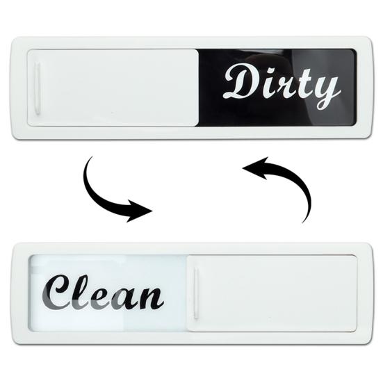 Грязно-чистый магнит для посудомоечной машины, легко читаемый слайд, грязно-чистый магнитный индикатор, акриловый знак, украшение для кухни