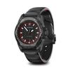 Victorinox ИНОКС. Автоматические наручные часы Ограниченная серия Красный и черный циферблат с черным резиновым ремешком Корпус из углеродного композита Набор мультитулов Ремешок