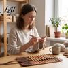 Handmade Knitting Hook 6/11Pcs Bamboo Handle Needles Durable 0.5-3MM/3.5-6MM Crochet Set Crafting Needles Ergonomic Wooden Hook