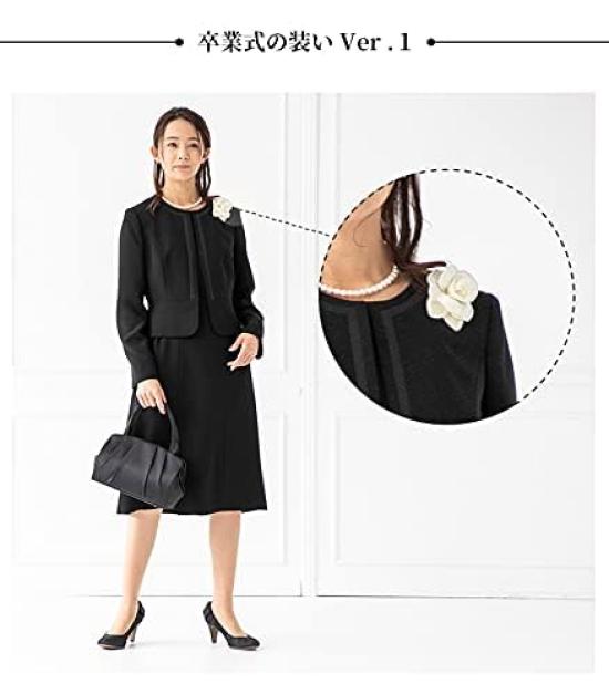 Tokyo Soir траурная одежда черный формальный моющийся открытый передний комплект 3603303 женский (нет. 15)