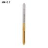 Metric HSS Titanium Coated Thread Tap Drill Bits Straigh Flute Right Hand Screw Thread Machine Tap M2 M2.5 M3 M4 M5 M6 Hand Tool