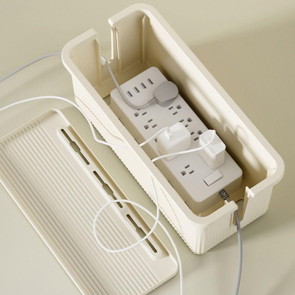 Dustproof Cable Storage Box With Lid Wire Management Case Socket Storage Box Home