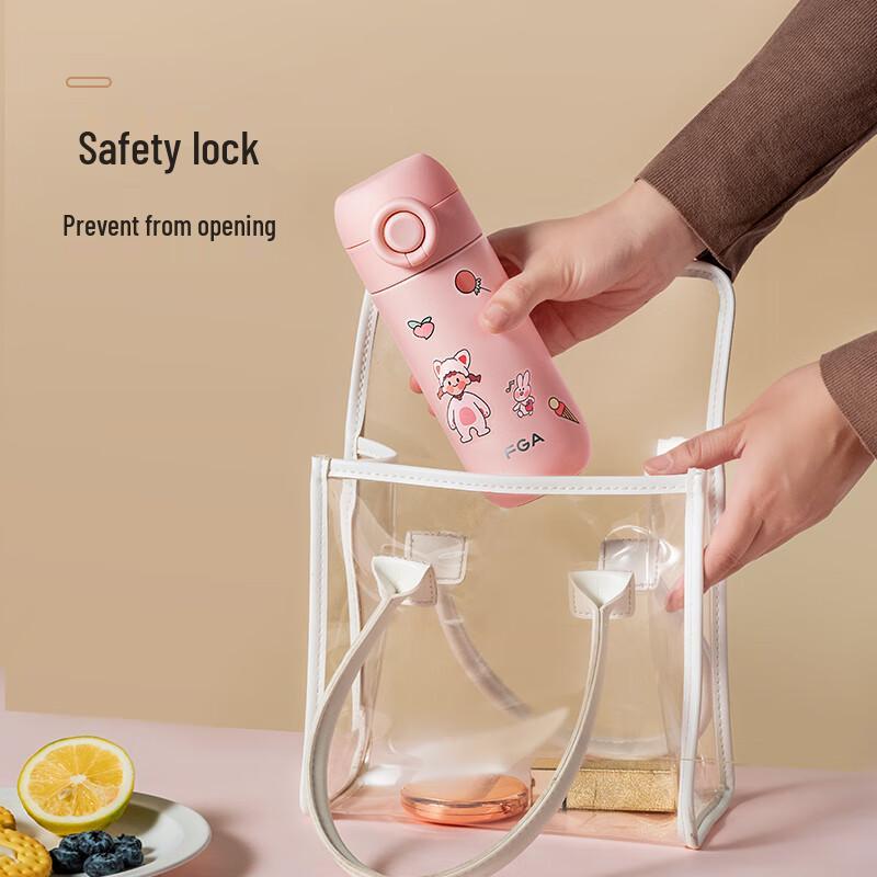 FGA Portable 316 Stainless Steel Insulated Straw Water Bottle