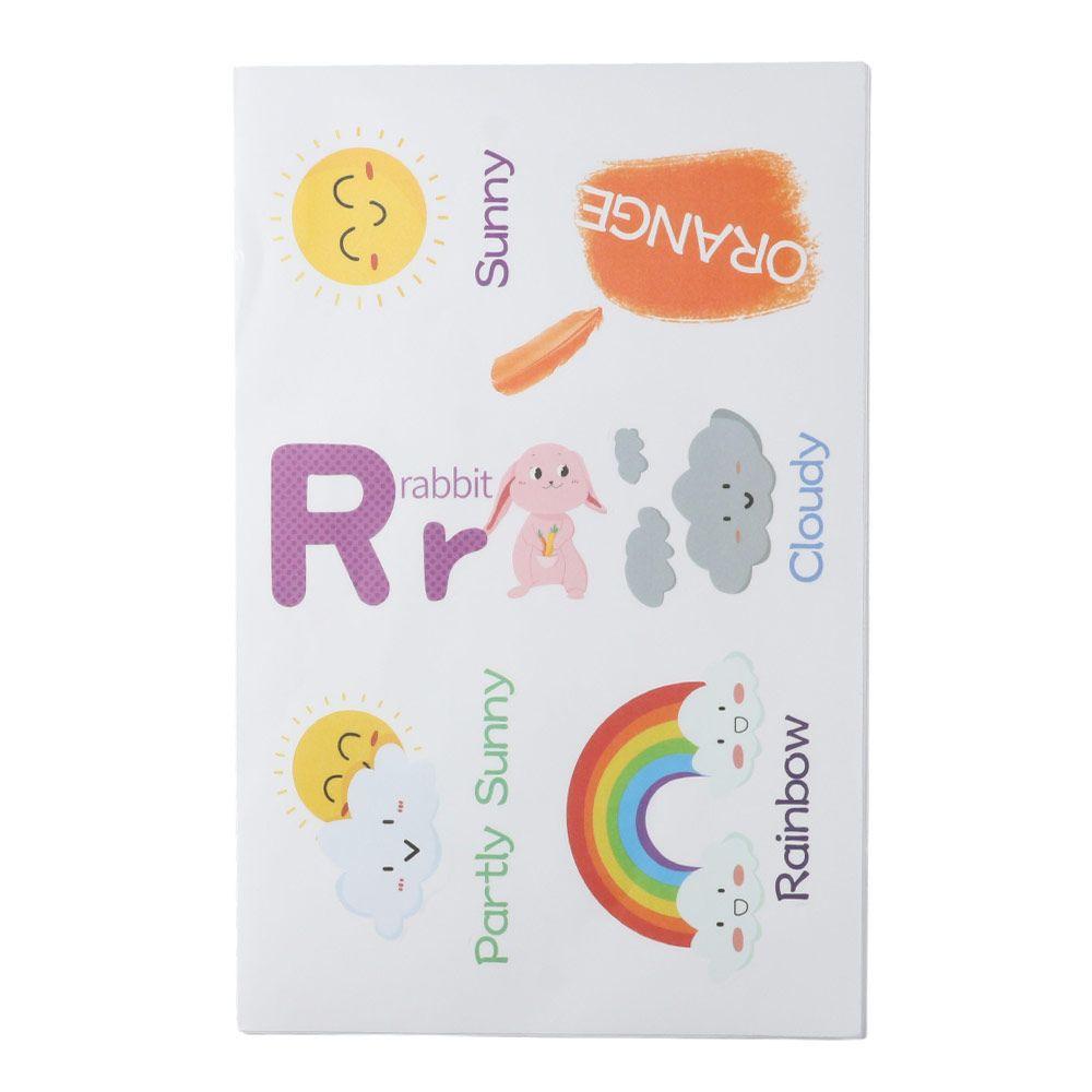 Playroom Bedroom PVC Alphabet Numbers Wall Decals Removable Color Weather Learning Educational Toddlers