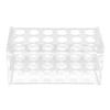 Acrylic Test Tube Rack for 17mm Tubes 18 Holes Transparent Centrifuge Tube Rack for 10ml 15ml Tube