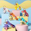 Anime  Cute Keychain Gengar Meowth Cubone Mimikyu Snorlax Action Figures Pendant Bag Charm Orna Gifts ments Collect
