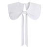Lapel Bowknots False Collar for Women Blouse Half Shirt Detachable Collar Big Lapel Shoulder Wraps Cape Girls Fake Collar