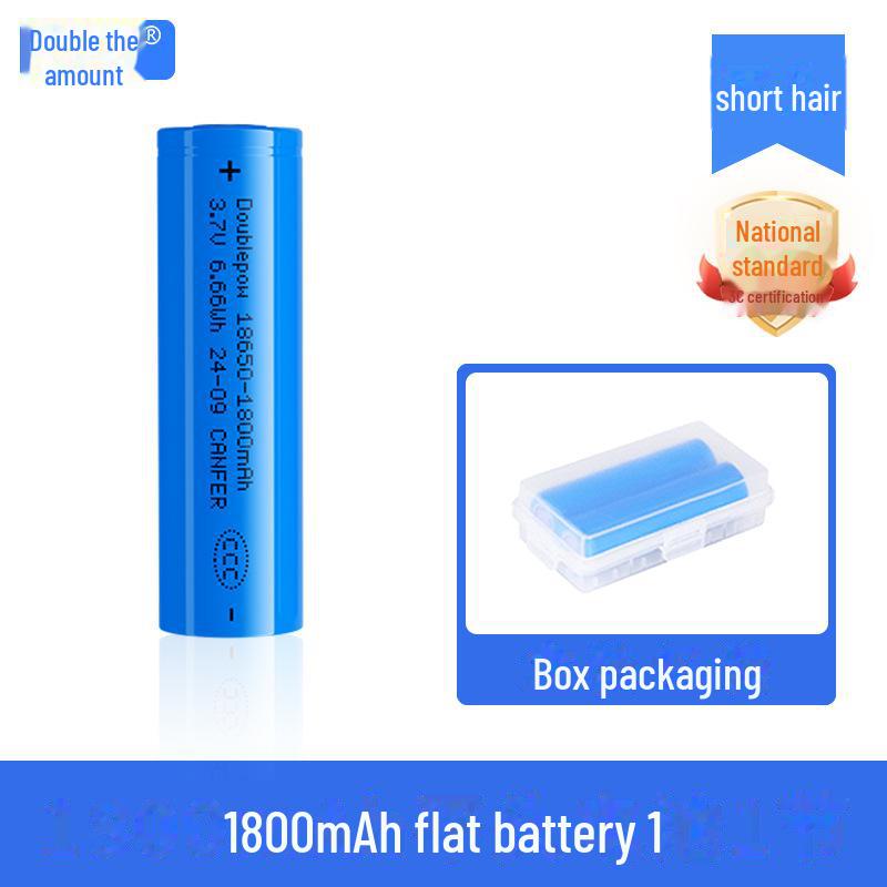 Двойной литий-ионный аккумулятор 18650 3,7 В, 1800 мАч для небольших вентиляторов, фонариков, аудиоустройств.