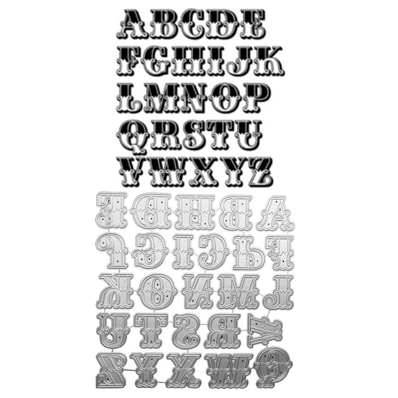 Alphabet Metal Cutting Dies Handmade Crafts DIY Scrapbooking Embossing Supplies for Children Kids Girls Boys